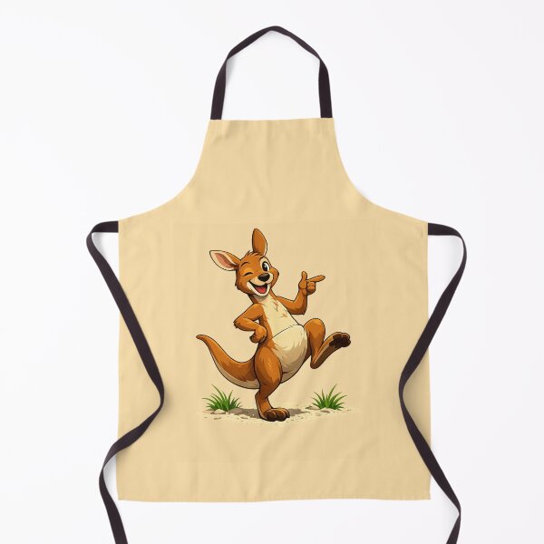Item preview, Funny Winking Kangaroo Cartoon Cute Happy Aussie Animal Illustration. designed and sold by LunaPrintCo.