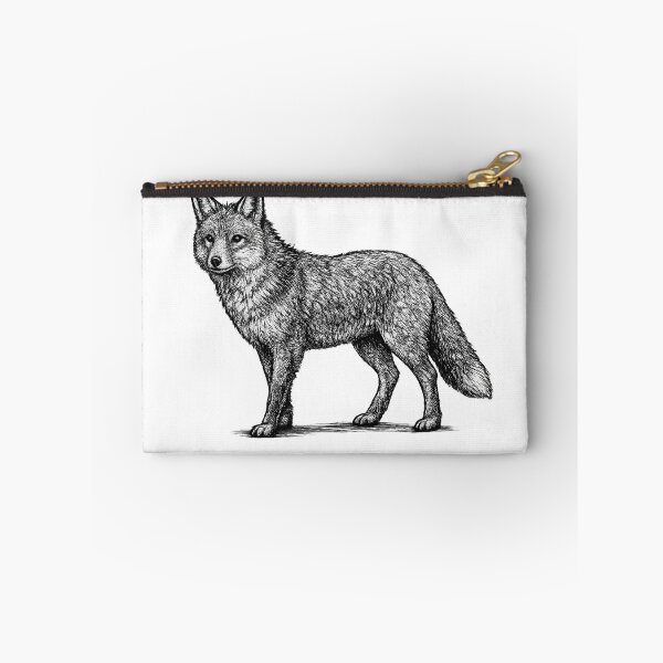 Item preview, Realistic minimalistic black and white fox designed and sold by Minimalisticaly.