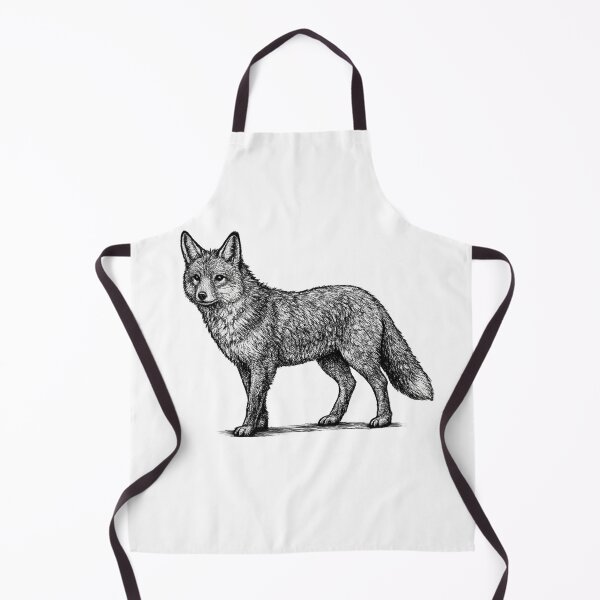 Item preview, Realistic minimalistic black and white fox designed and sold by Minimalisticaly.