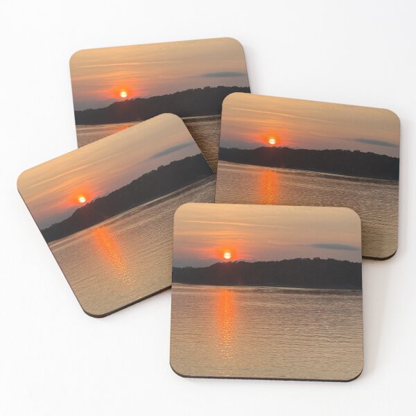 Item preview, Lake Hartwell Sunset Reflection | Georgia Nature Photography designed and sold by Worth the Stay Prints.