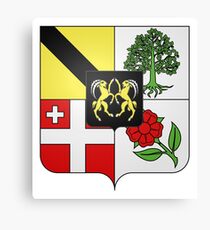 French France Coat of Arms 15975 Blason famille Nieffeln Schwyl und Bach Heim Canvas Print