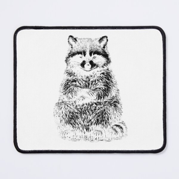 Item preview, Washed out Raccoon Monochrome Art | Worn Wild designed and sold by Inkversed.