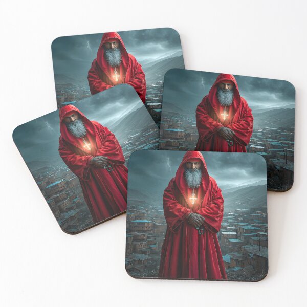 Item preview, Mysterious Red Cloaked man in Shadows designed and sold by Artessie.
