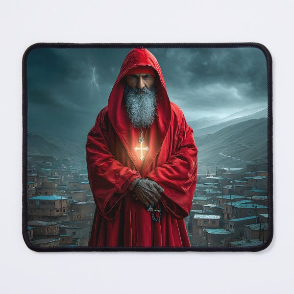 Item preview, Mysterious Red Cloaked man in Shadows designed and sold by Artessie.