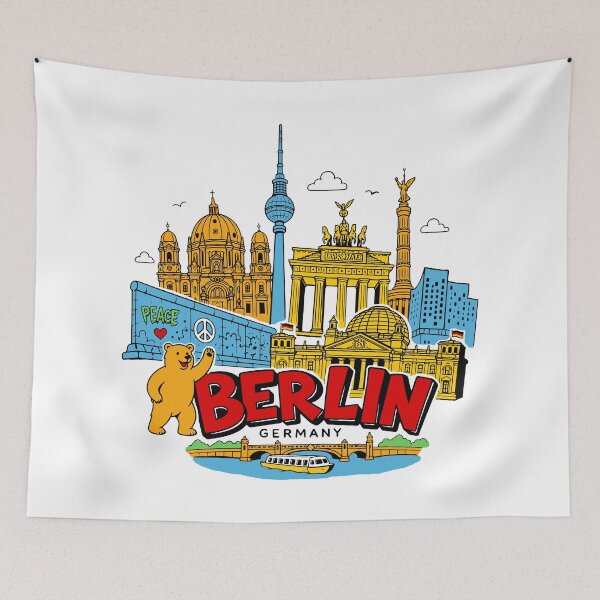 Item preview, Berlin City Germany designed and sold by Traveldrawings.