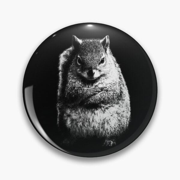 Item preview, Washed Out Squirrel Monochrome Art | Worn Wild designed and sold by Inkversed.