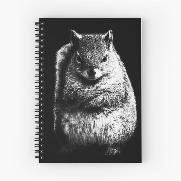 Item preview, Washed Out Squirrel Monochrome Art | Worn Wild designed and sold by Inkversed.