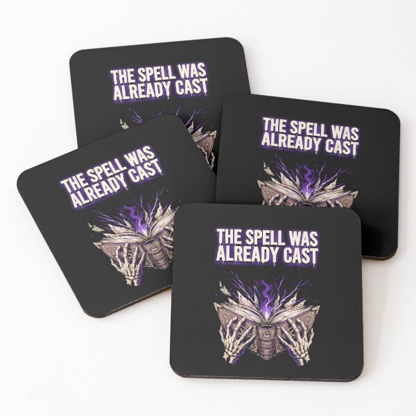 Item preview, The Spell Was Already Cast, Occult Grimoire Skeleton Vintage Horror designed and sold by CryptReel.