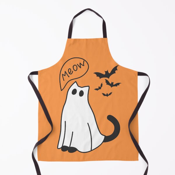 Item preview, Spooky Season Cute Halloween Ghost Cat designed and sold by Volt Junkies.