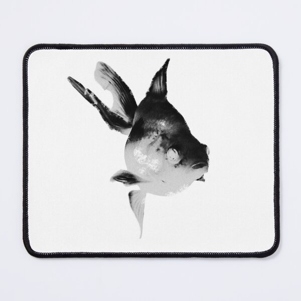 Item preview, Washed Out Goldfish Monochrome Art | Worn Wild designed and sold by Inkversed.