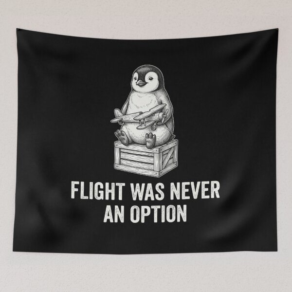 Item preview, Women's Flight Was Never an Option Funny Penguin V-Neck T-Shirt, Penguin Lover Gift, Cute Animal Graphic Tee, Bird Humor Shirt designed and sold by Trendably.