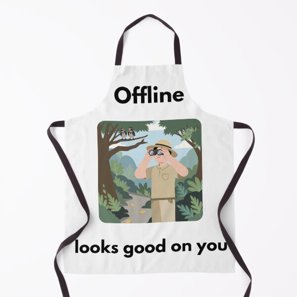 Item preview, Offline Looks Good on You – Minimalist Detox Quote designed and sold by EclairArtShop.