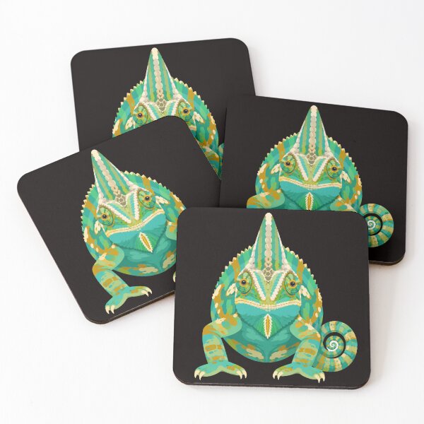 Item preview, Green and Teal Chameleon  designed and sold by The Painted Lamb.