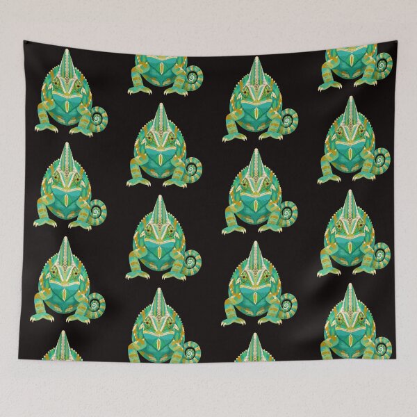 Item preview, Green and Teal Chameleon  designed and sold by The Painted Lamb.
