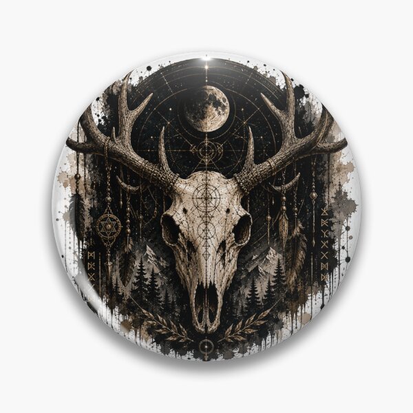 Item preview, Cosmic deer Skull Celestial Night designed and sold by PatternFly.