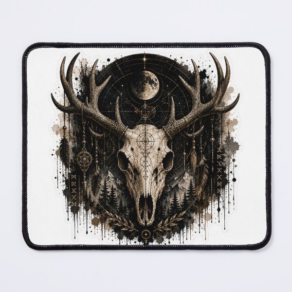 Item preview, Cosmic deer Skull Celestial Night designed and sold by PatternFly.