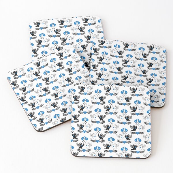 Item preview, Black & White Angel Dogs with Broken Hearts designed and sold by Digitalmyth's Designs.