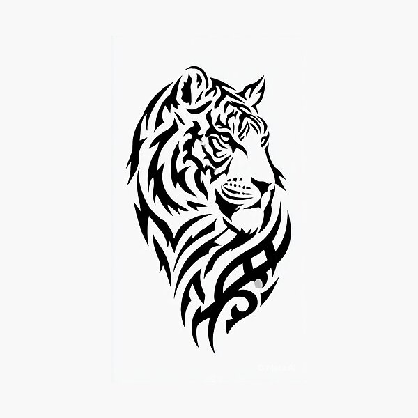 Item preview, Tribal Tiger designed and sold by ExpressoJungle.