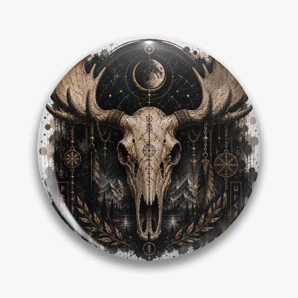 Item preview, Cosmic moose Skull Celestial Night designed and sold by PatternFly.