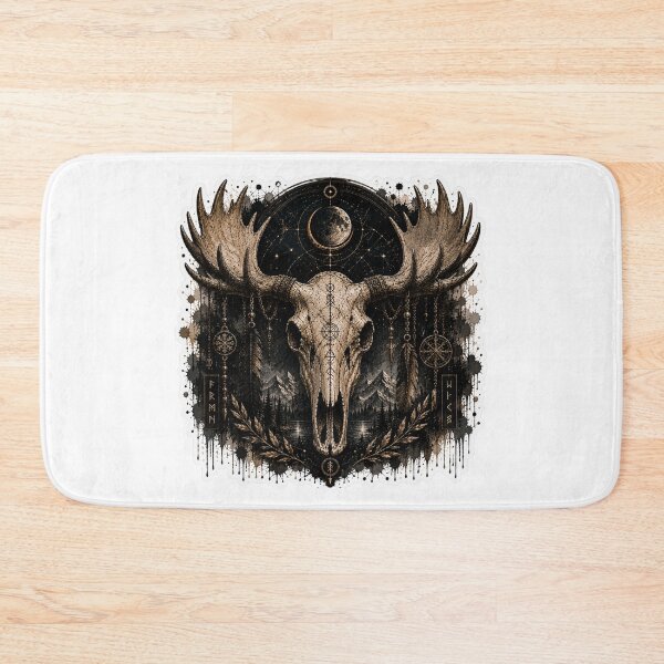Item preview, Cosmic moose Skull Celestial Night designed and sold by PatternFly.