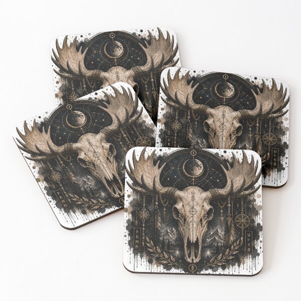 Item preview, Cosmic moose Skull Celestial Night designed and sold by PatternFly.