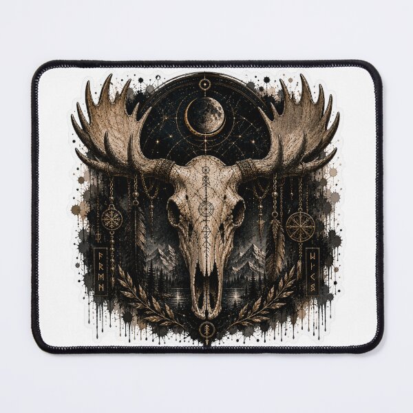 Item preview, Cosmic moose Skull Celestial Night designed and sold by PatternFly.
