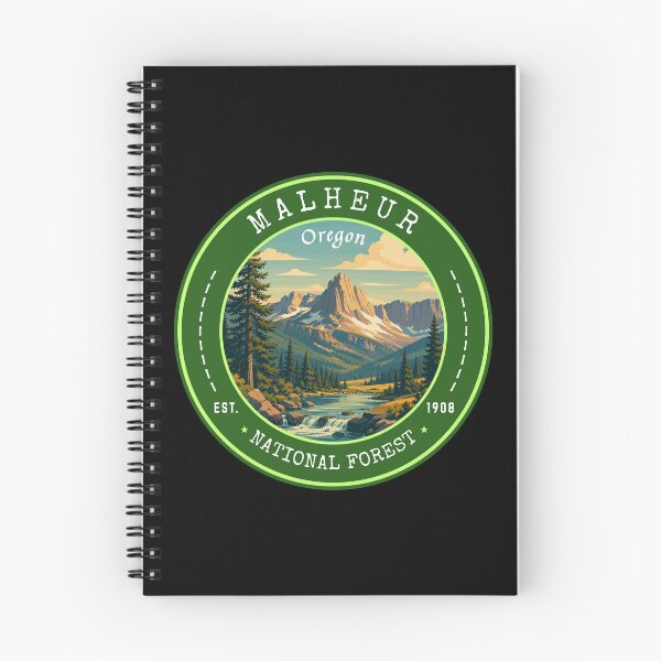 Item preview, Malheur National Forest (Oregon) USA, Vintage Travel Art Circle Emblem designed and sold by MaateoDesign.