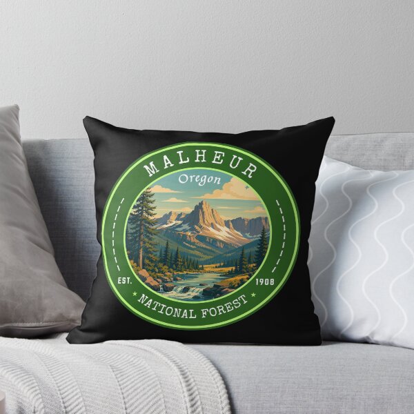 Item preview, Malheur National Forest (Oregon) USA, Vintage Travel Art Circle Emblem designed and sold by MaateoDesign.