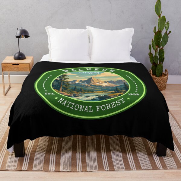 Item preview, Malheur National Forest (Oregon) USA, Vintage Travel Art Circle Emblem designed and sold by MaateoDesign.