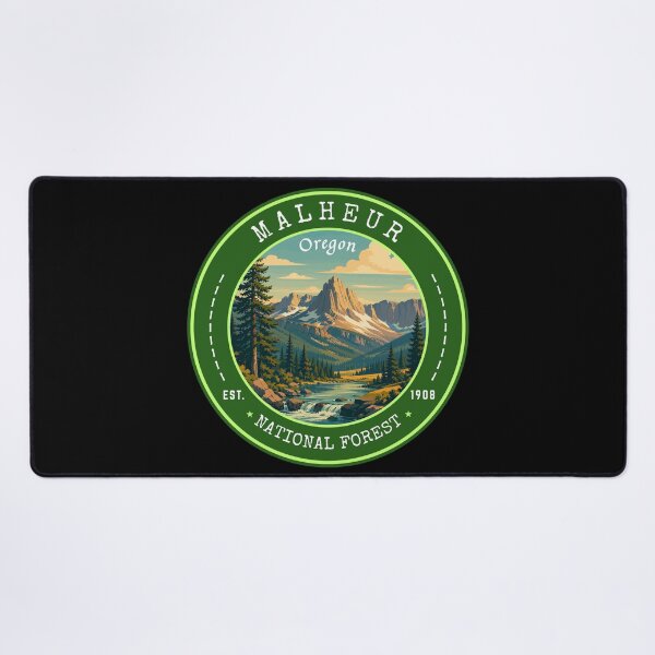 Item preview, Malheur National Forest (Oregon) USA, Vintage Travel Art Circle Emblem designed and sold by MaateoDesign.