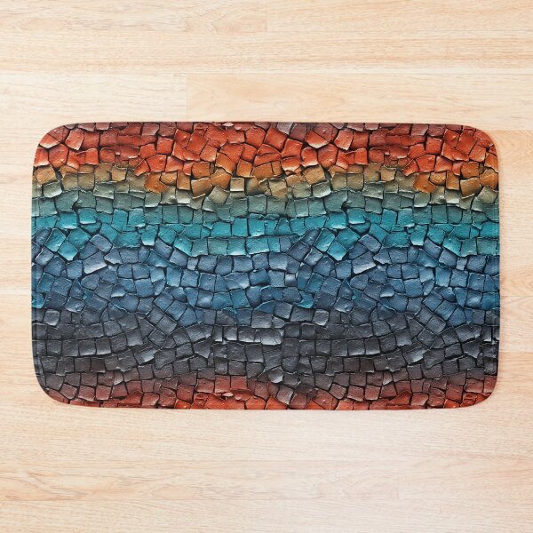 Item preview, Horizontal Banded Chunk Mosaic Seamless Photo Texture designed and sold by DigitaICraft.