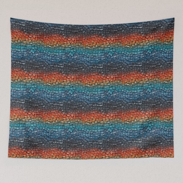 Item preview, Horizontal Banded Chunk Mosaic Seamless Photo Texture designed and sold by DigitaICraft.