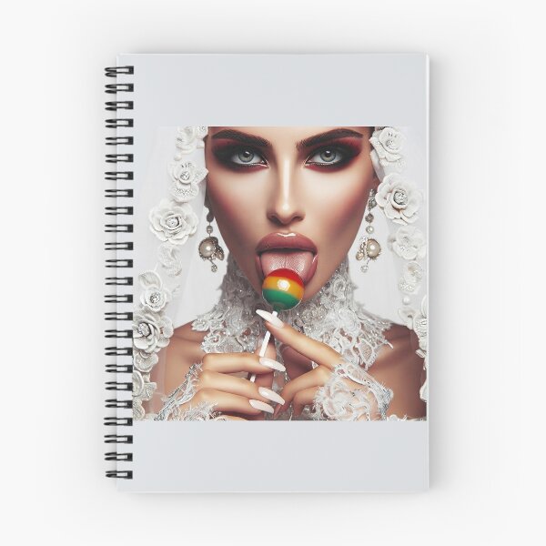 Item preview, Bridal Portrait Licking Rainbow Lollipop designed and sold by Voodoo Store Paranormal Collections.