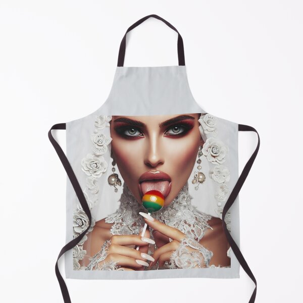 Item preview, Bridal Portrait Licking Rainbow Lollipop designed and sold by Voodoo Store Paranormal Collections.