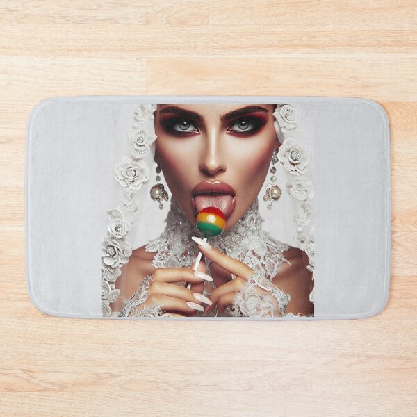 Item preview, Bridal Portrait Licking Rainbow Lollipop designed and sold by Voodoo Store Paranormal Collections.