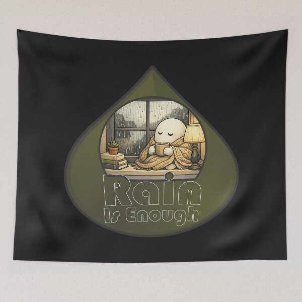 Item preview, Rain Is Enough designed and sold by QuietNovaShop.
