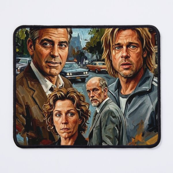 Item preview, Burn After Reading Retro Dark Comedy Crime Thriller Spy Tribute Art Movie Poster designed and sold by Art's Diner.