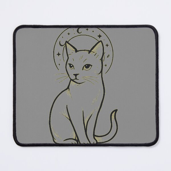 Item preview, Copy of Copy of Copy of Copy of Black Cat Moon Celestial Witchy Aesthetic Gothic Cat Design Sticker & T-Shirt designed and sold by Cat-astrophes.