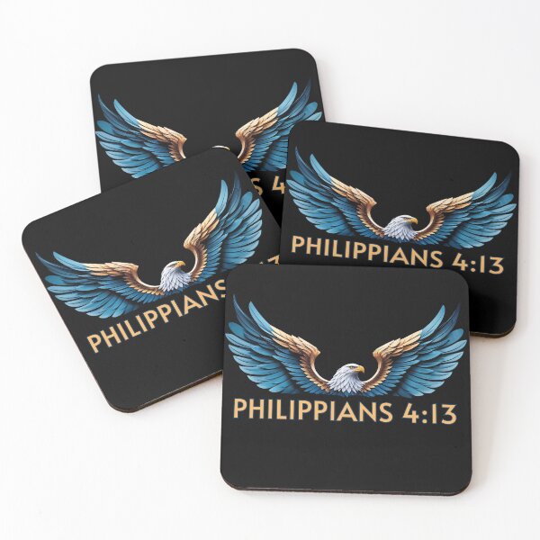 Item preview, Philippians 4:13 – Soaring on Eagle’s Wings | Christian Motivation v.2 by All43 designed and sold by All43.