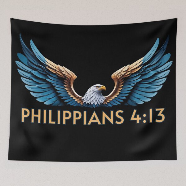 Item preview, Philippians 4:13 – Soaring on Eagle’s Wings | Christian Motivation v.2 by All43 designed and sold by All43.