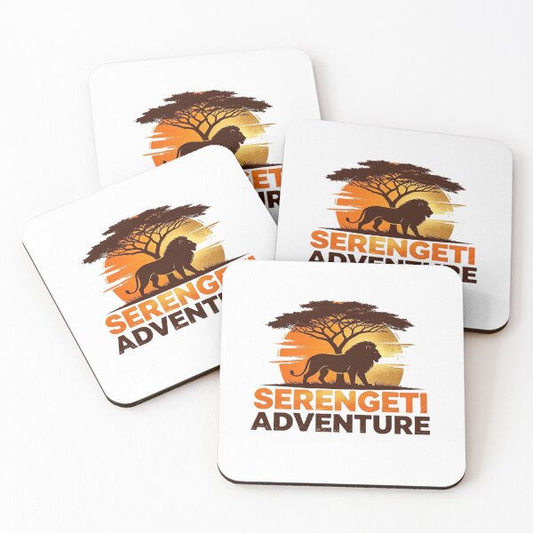Item preview, Serengeti Adventure – African Safari Lion Sunset Design designed and sold by VladisWorld.