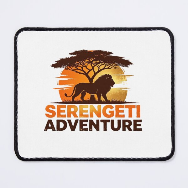Item preview, Serengeti Adventure – African Safari Lion Sunset Design designed and sold by VladisWorld.
