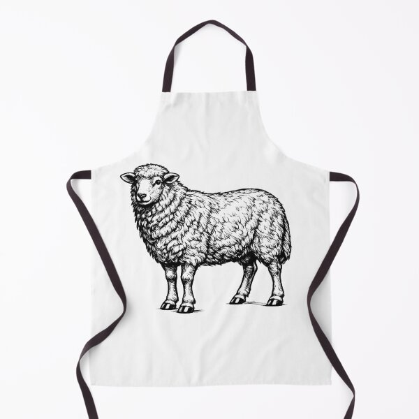 Item preview, Realistic minimalistic black and white sheep designed and sold by Minimalisticaly.