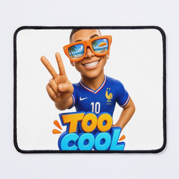Item preview, Funny 3D Cartoon French Footballer Giant Sunglasses Sticker designed and sold by mo-carnival.