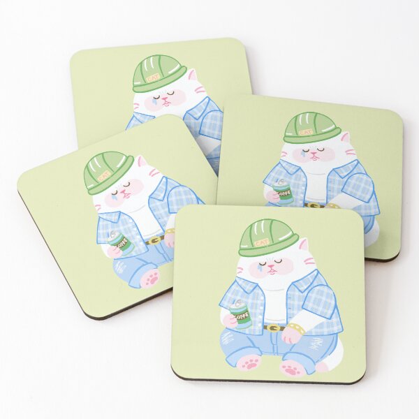 Item preview, Tired Hard Hat Kitty designed and sold by Gotta Geta Gato.