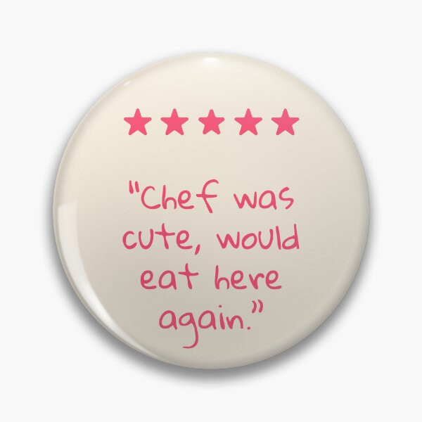 Item preview, 5 Star Chef Was Cute Would Eat Here Again Pink Typography Artwork, Foodie Posters designed and sold by SpringTeaDesigns.
