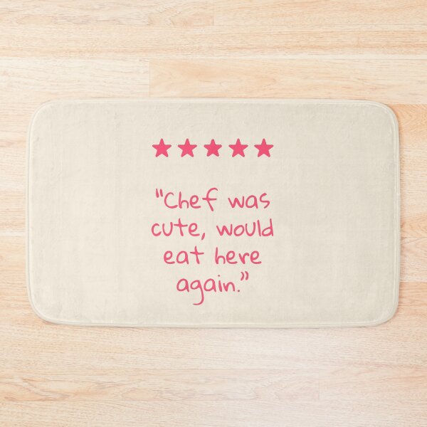 Item preview, 5 Star Chef Was Cute Would Eat Here Again Pink Typography Artwork, Foodie Posters designed and sold by SpringTeaDesigns.