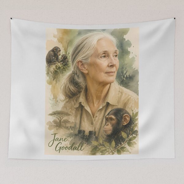 Item preview, Jane Goodall designed and sold by Sarcastic designs.