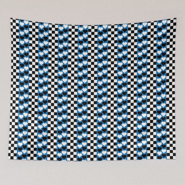 Item preview, Checkers & Hearts Stripes designed and sold by Digitalmyth's Designs.