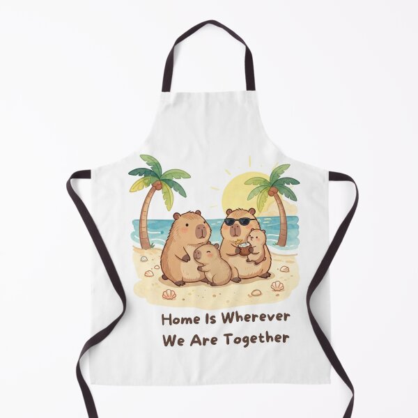 Item preview, Home Is Wherever We Are Together – Cute Capybara Family designed and sold by BCapybara.